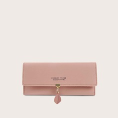 Складной кошелек с текстовой деталью Shein