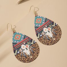 Контрастные серьги-подвески Shein