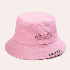 Однотонная шляпа с декором кольца Shein