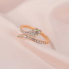 Открытое кольцо со стразами Shein