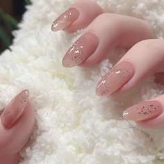 24шт блестящие накладные ногти и 1шт двухстороння лента Shein