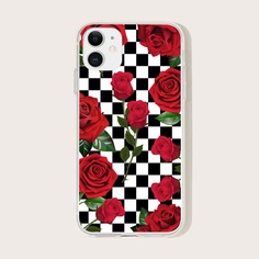 Чехол для iPhone с принтом "роза Shein