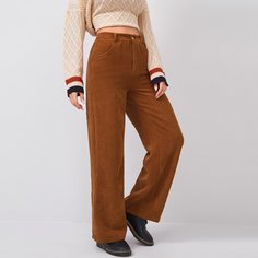 Вельветовые широкие брюки Shein