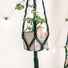 Вешалка для растений из макраме 1шт Shein