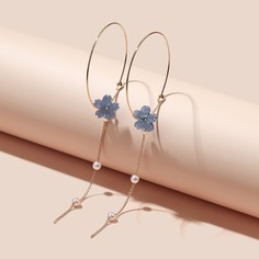Серьги-подвески с декором цветка Shein