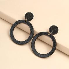 Акриловые круглые серьги-подвески Shein