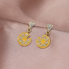 1 пара серьги-подвески со стразами Shein