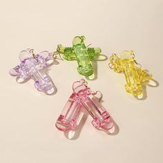 4 пары акриловые серьги Shein