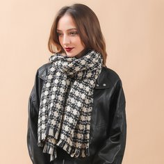 Шарф с геометрическим узором Shein