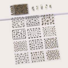 30 листов стикер для ногтей с цветочным рисунком и бабочкой Shein