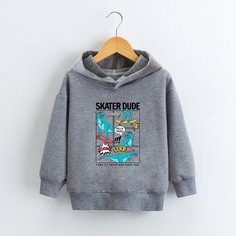 Мультяшный принт Повседневный Свитшоты для мальчиков Shein