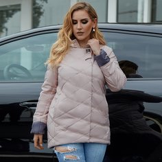 Astrid ватное пальто размера плюс с капюшоном и карманом на молнии Shein