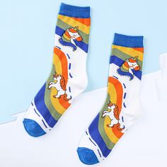 Мультяшный принт Носки Shein