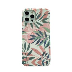 Чехол для iPhone с принтом листьев Shein