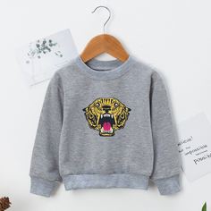 Животный Повседневный Свитшоты для мальчиков Shein
