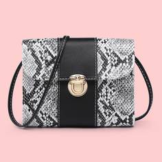 змеиный принт Элегантный Сумка через плечо Shein