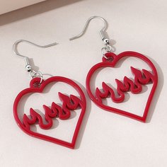 Серьги-подвески с сердечком Shein