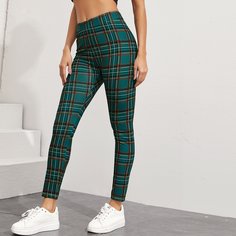 Облегающие брюки в клетку Shein