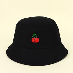 Детская шляпа с вышивкой вишни Shein