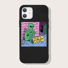 Чехол для iPhone с узором Shein