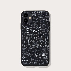 Чехол для iPhone с принтом формулы Shein