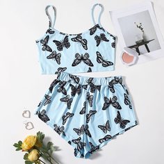 Животный милый Пижама Shein