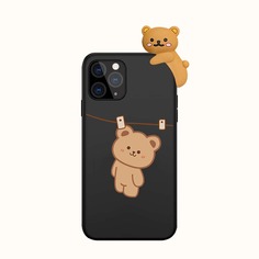 Чехол для телефона с мультипликационным принтом и медведем 3D Shein