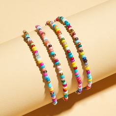 Многослойный ножной браслет из бус 1шт Shein