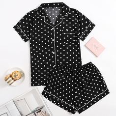 Пижама в горошек Shein