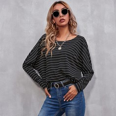 Футболка в полоску Shein