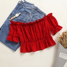 Блузка с открытыми плечами Shein