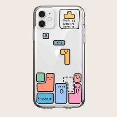 Чехол для iPhone с мультипликационным принтом Shein