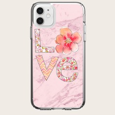 Чехол для iPhone с текстовым принтом Shein