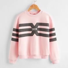 Небольшие точки Повседневный Толстовки для девочек Shein