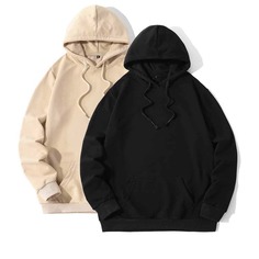 на кулиске Ровный цвет Повседневный Мужские толстовки Shein