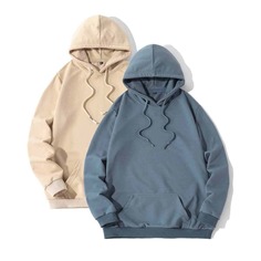 Мужская 2шт толстовка на кулиске с карманом Shein