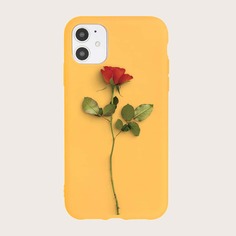 Чехол для iPhone с цветочным принтом Shein