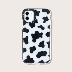 Прозрачный чехол для iPhone с коровьим узором Shein