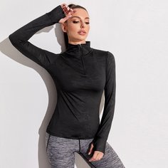на молнии Одноцветный Спортивные свитшоты Shein