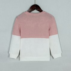 Двухцветный свитшот для девочек Shein