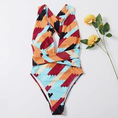 Слитный купальник с принтом Shein