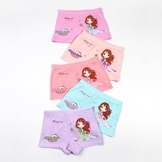 Мультяшный принт Нижнее белье для девочек Shein