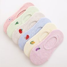 Невидимые носки с мультяшным узором 6 пар Shein