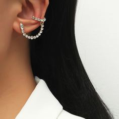 Серьги со стразами Shein