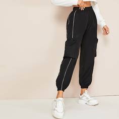 Брюки-Карго С Карманами Shein