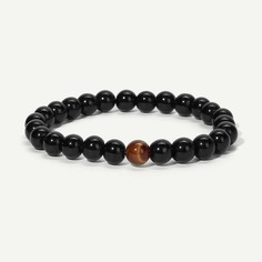 Мужский однотонный браслет бисера Shein