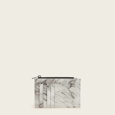 Кошелек с держателем карты и мраморным узором Shein