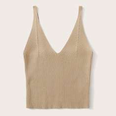 Вязаный короткий топ Shein