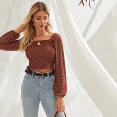 Стильная блуза с цветочным принтом Shein