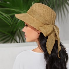 Соломенная шляпа с бантом Shein